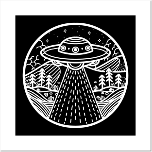 ufo Posters and Art